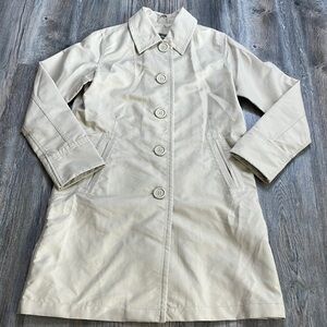 Eddie Bauer Women’s Long Lightweight Khaki Jacket, size small